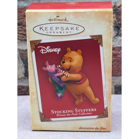 Hallmark Other - Disney Hallmark Keepsake Stocking Stuffers Winnie The Pooh Piglet Christmas 2004